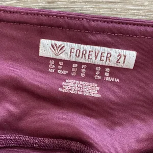 Forever 21 matching set workout gym yoga athletic purple sports bra leggings XS thumbnail 2