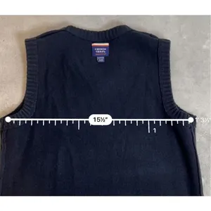 Women’s Navy Blue Knit Sweater Vest XS thumbnail 6
