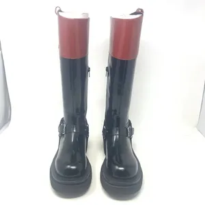 Jeffrey Campbell Friesian Riding Boots‎ Black Brown Size US 7.5 thumbnail 2