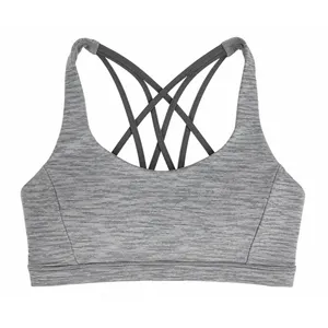 Lululemon Sz 6 Free To Be Serene Bra Light Support C/D Cup Nimbus Battleship thumbnail 3