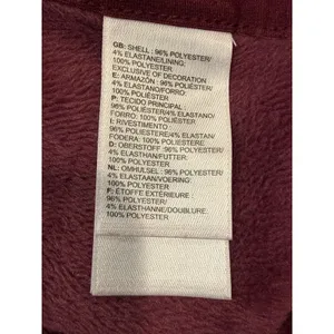 The North Face Womens Large Hoodie Full Zip Burgundy Fleece Jacket NF0A3ME2 thumbnail 10