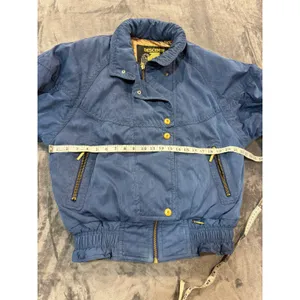 Descente Ski Jacket Womens Blue Vintage Insulated Bomber D7-9658 Size 10 thumbnail 6