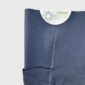 Aerie OFFLINE Real Me Xtra Bike Shorts Black Hi Rise 7” Inseam Womens Large NWT thumbnail 2