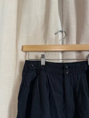 Madewell Black/Navy Pleated Trouser thumbnail 2