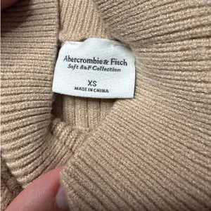 Abercrombie Tan Cream Striped Mockneck Sweater Mini Dress XS thumbnail 7