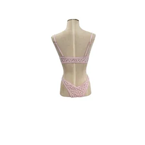 Strawberry Milk Mob Ginger‎ Bread Bikini Set Floral Gingham Pink Size Small thumbnail 8