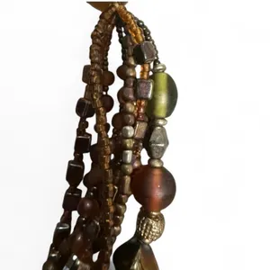 Multi-Strand Glass Beaded Necklace vintage thumbnail 2