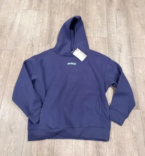 WILO Wellness Club Navy Hoodie with Light Blue Back Graphic thumbnail 1