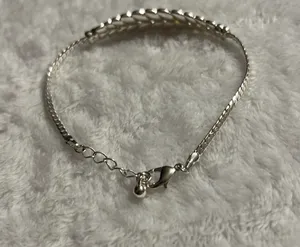 Statement Classy Rhinestone Silver Tone Bracelet thumbnail 5