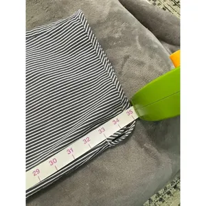 Lane Bryant The Allie SZ 18 Pants Pinstripe‎ Capris Crop Ankle Blue/Gray & White thumbnail 7