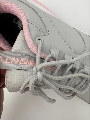 Lansnbo $55 Waterproof Woman’s 8 Gray and Pink Stylish Athletic Sneakers Comfort thumbnail 3