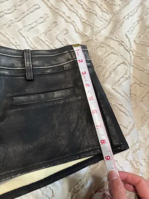 Forever 21 Distressed faux leather shorts M thumbnail 4