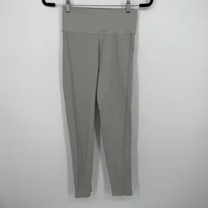 OFFLINE by Aerie Leggings Womens Medium Sage Green Ribbed High Rise Yoga thumbnail 5