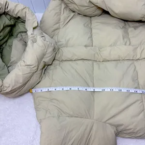Zara Light Beige Puffer‎ Jacket Full Zip Water Repellent Oversize Size M thumbnail 13