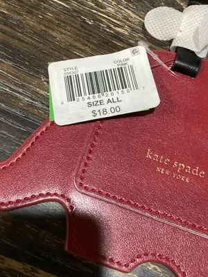 kate spade pink elephant luggage tag thumbnail 5