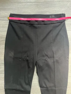 Cos Black Split Hem Pull On  Knit Career Work Casual Pants Size M Professional thumbnail 8