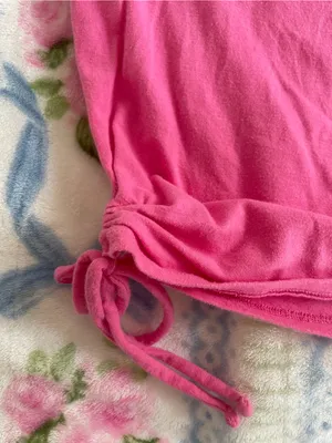 Hollister Hot Pink Crewneck Baby Tee thumbnail 3