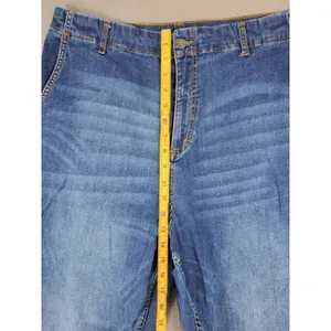 RUTI Barrel Leg Jeans Womens 4 Blue High Rise Seam Detail Relaxed Fit Cropped thumbnail 7