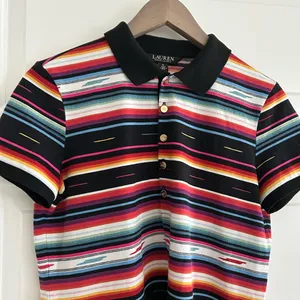 Lauren Ralph Lauren Western Polo Shirt Black Pink Size M thumbnail 3