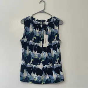 NWT Calvin Klein Watercolor Pleat Knit Cami | Size: Medium thumbnail 3