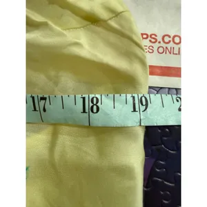 Victorias Secret Slip Dress Light Yellow Satin Cami Mini M flaw‎ thumbnail 8