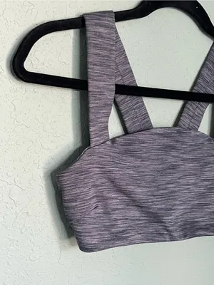 Outdoor Voices Freeform Sports Workout Bra Size XS Heathered Gray Unlined thumbnail 4