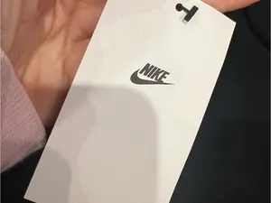 Nike Black Jogger Sweatpants with White Swoosh thumbnail 9