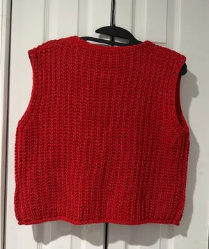 SheIn Buttoned Knit Sweater Top thumbnail 2