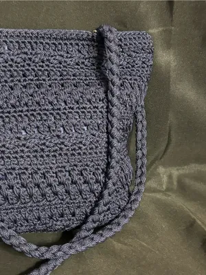 Lina Women’s Navy Crochet Shoulder Bag Butterfly Interior thumbnail 7