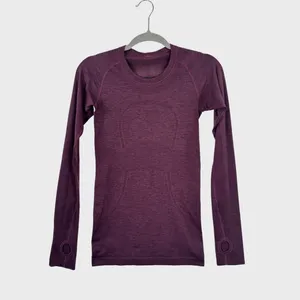 Lululemon Womens Top Purple Swiftly Tech Long Sleeve Crew Tee Stretch Size 4 thumbnail 2