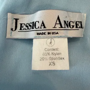Jessica Angel 406 High Neck Open Back Halter Gown Cold Light Blue Size XS NWT thumbnail 7