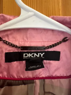 Pink Stylish DKNY Fitted Trench Coat XS thumbnail 6