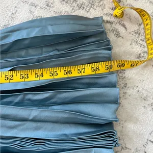 Lulus Gorgeous Purpose Slate Satin Pleated Sleeveless Bow Maxi Dress Size Medium thumbnail 8
