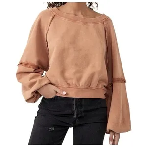 Free People Sweet Deets Womens XS Cinnabae‎ Pullover Sweatshirt Oversized thumbnail 1