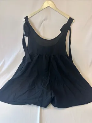 Black Tie-Shoulder SHEIN Women’s Size Large Brand New Black Lightweight Romper thumbnail 2