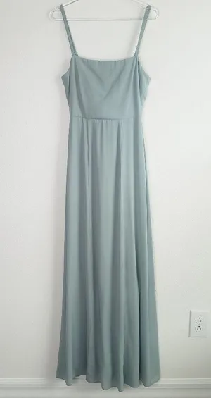 Show Me Your MuMu Lauren Tie Maxi Dress Crisp Bridesmaid Dress thumbnail 1