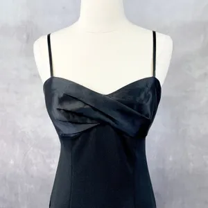 DB Studio Maxi Dress Women Size 4 High Slit Twist Front Formal Prom Gala Y2K 90s thumbnail 2