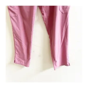 Beyond Scrubs 9 Pocket Tapered Leg Cargo Pant In Strawberry Mousse Petite Small thumbnail 3