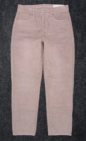 American Eagle NWT 90s Straight Dusty Rose Corduroy Pants Women’s Sz 2 SHORT thumbnail 1