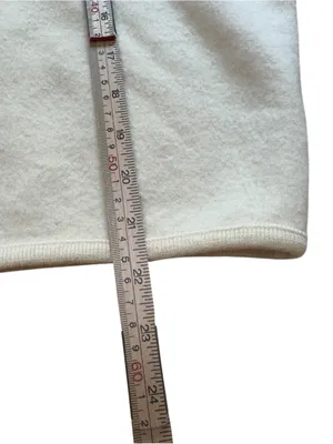 Etonic Vintage San Francisco 49ers Zephyr Wool V-Neck Sweater Cream L *HOLE* thumbnail 11