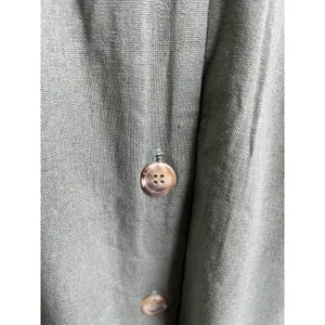 Audrey Parks Francesca's Sage Green Linen Blend Midi Dress‎ Size XL thumbnail 7
