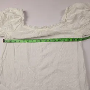 Anthropologie -1679 Maeve Sojourner Off-The-Shoulder Top‎ White Women's size 4 thumbnail 9