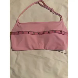 Light Pink Halter Bandeau Bikini Top‎ Adjustable Strap Solid Minimalist Swimwear thumbnail 4