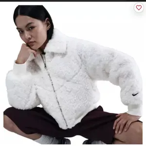Nike Women's Essential Loose‎ Sherpa Bomber Jacket NWT thumbnail 4