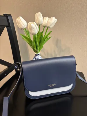 kate spade Navy and White Smooth Leather Crossbody thumbnail 2