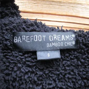 Barefoot Dreams Black Bamboo Lite Zip Hoodie Jacket thumbnail 8