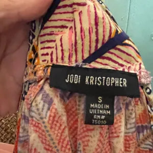 Jodi Kristopher Colorful Spring/SummerSpaghetti strap SundressSmall Boho Artsy Vacation Travel thumbnail 9