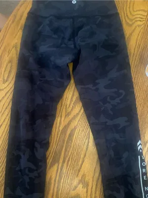lululemon athletica Black Performance leggings  with Logo thumbnail 1