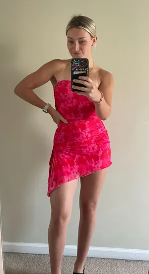 Donelli Princess Polly Mini Dress Pink Floral thumbnail 3