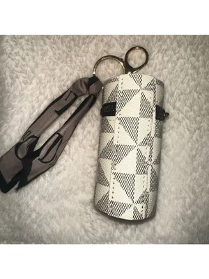 Keychain Bucket Bag Cosmetic Holder White thumbnail 4